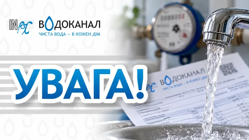 Інфоксводоканал - платіжки за воду
