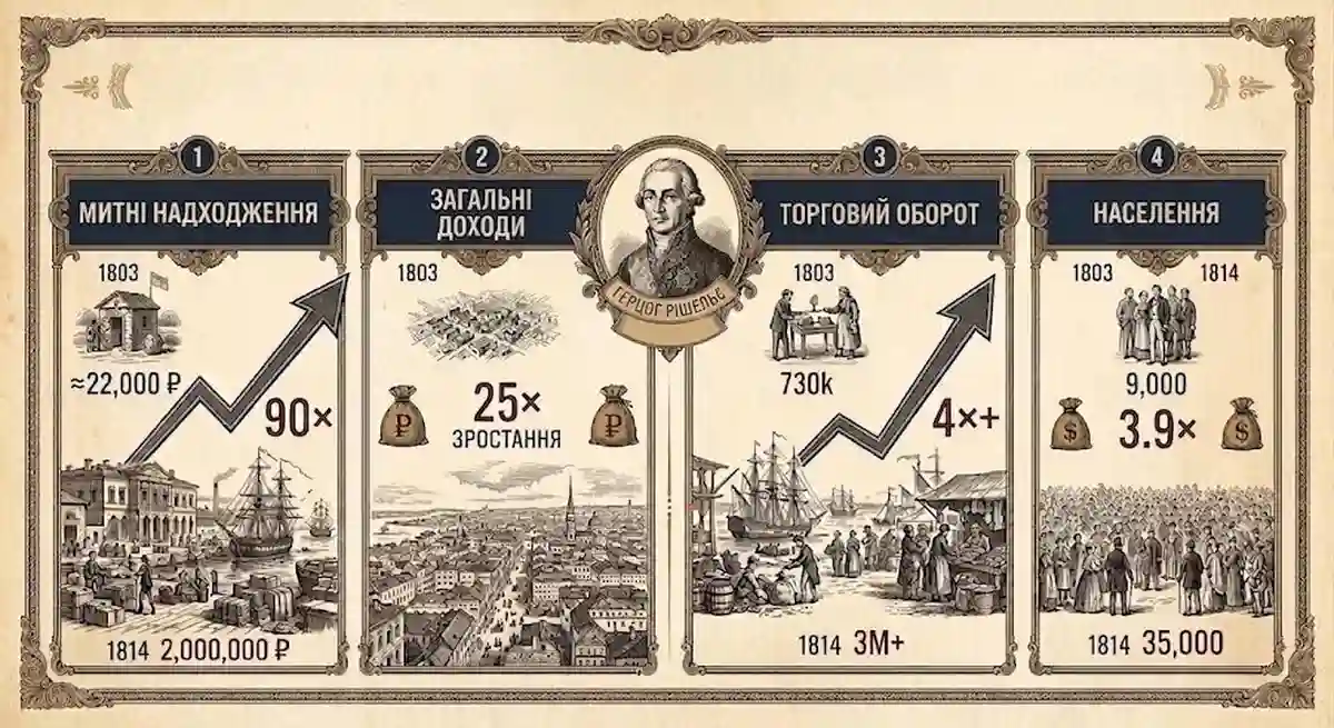 Розвиток Одеси за часів Рішельє