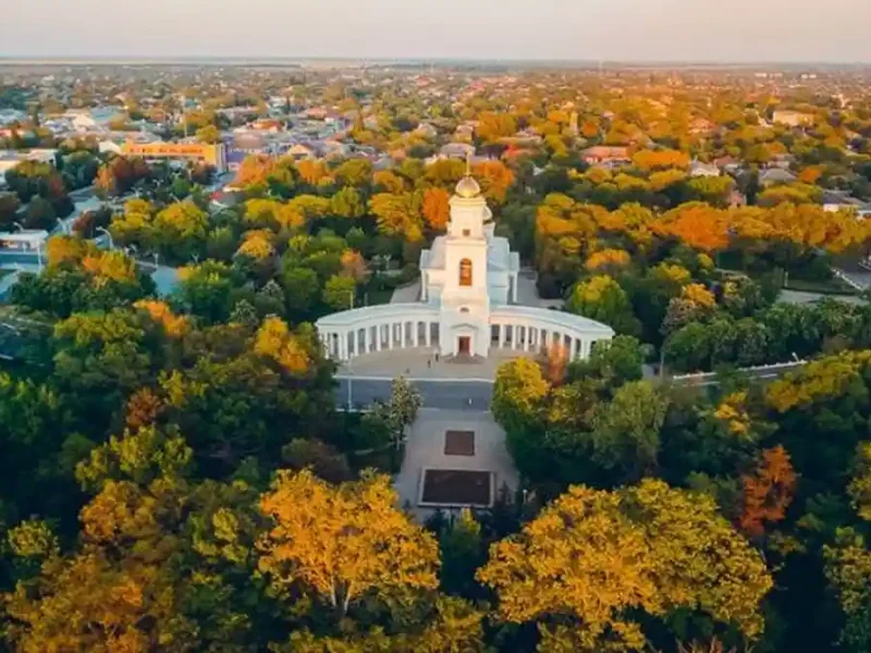 Вид на Ізмаїл з висоти пташиного польоту
