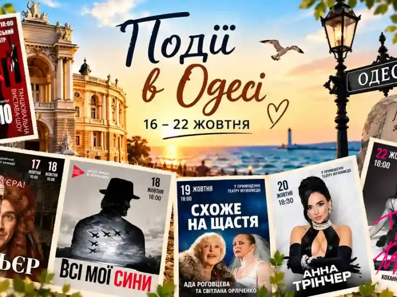Культурні події Одеси 16–22 жовтня