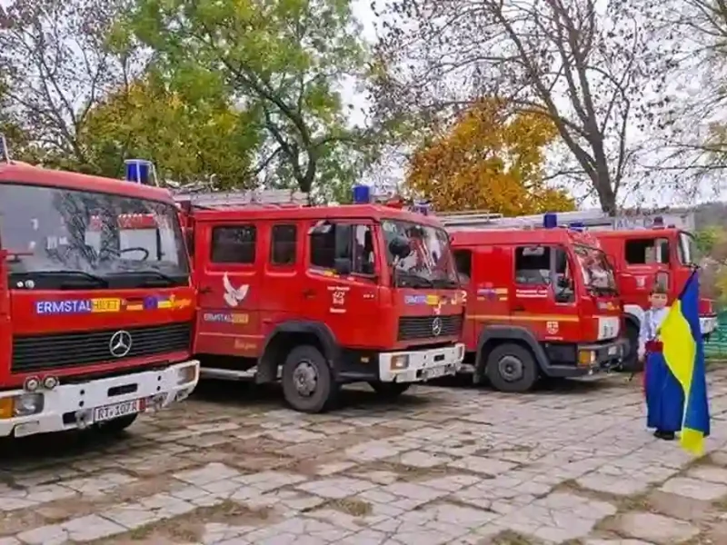 Пожежні машини від німецького благодійного фонду ERMSTAL HILFT