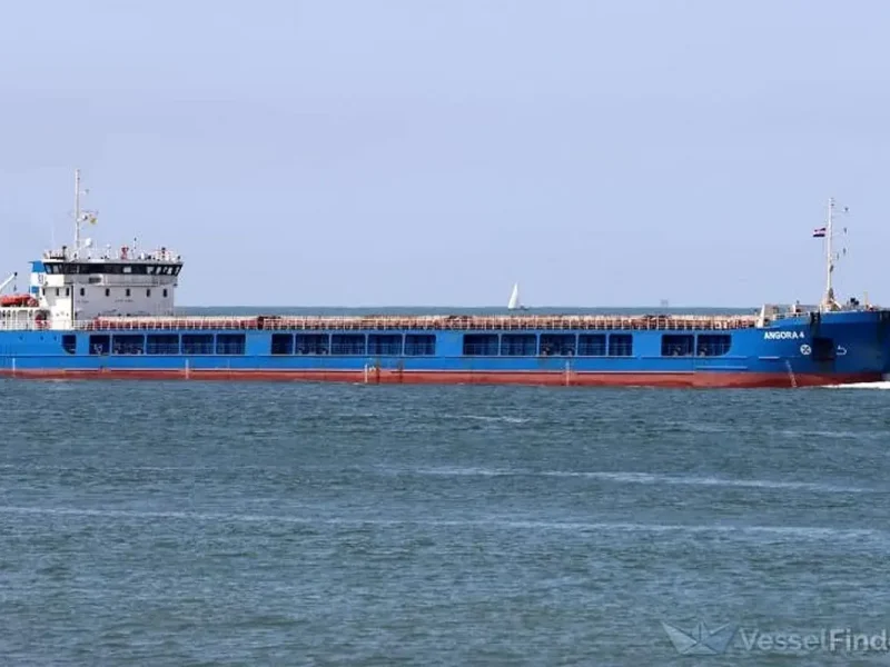 Сухогруз в море